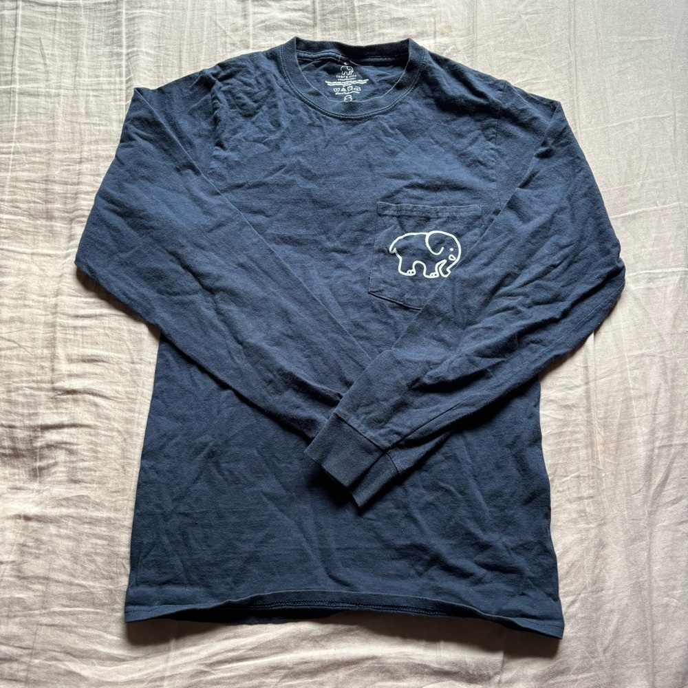 Ivory Ella Dark Blue Long Sleeve Tee